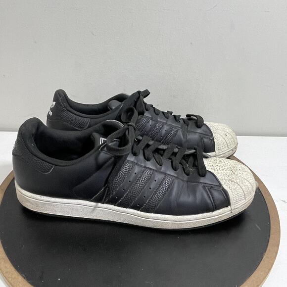 Adidas Superstar Shoes Mens Size 13 Black White Classic Shell Toe Sneakers - Picture 1 of 11